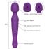 Tracy's Dog - vibratore massaggiatore pulsante - silicone viola