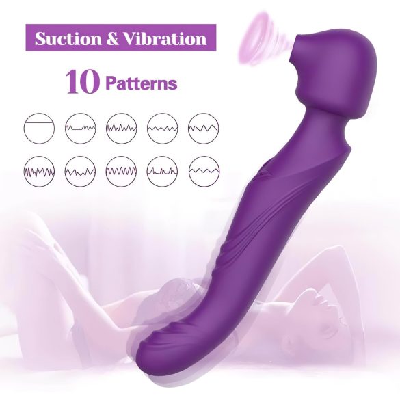 Tracy's Dog - vibratore massaggiatore pulsante - silicone viola