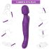Tracy's Dog - vibratore massaggiatore pulsante - silicone viola