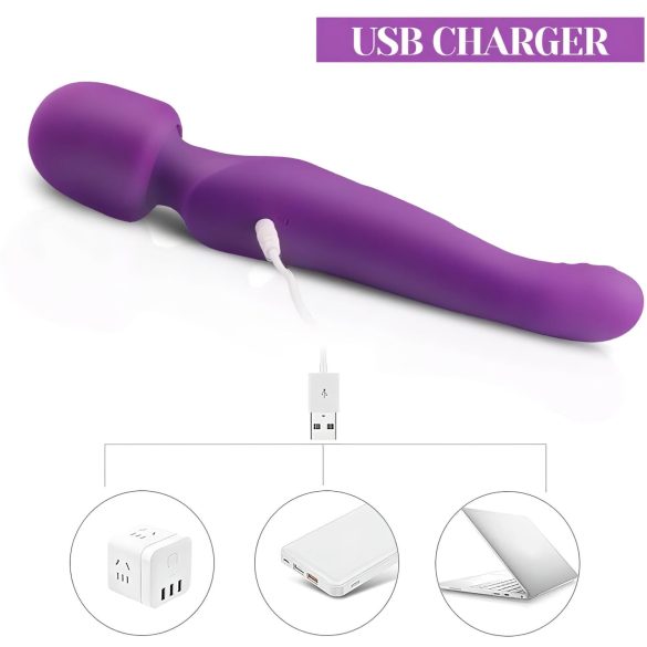 Tracy's Dog - vibratore massaggiatore pulsante - silicone viola