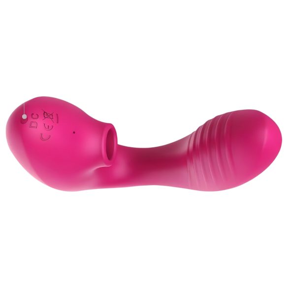 Tracy's Dog 2 - vibratore clitorideo e vaginale 2in1 - silicone rosa