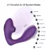 Tracy's Dog 2 - vibratore clitorideo e vaginale 2in1 - silicone viola