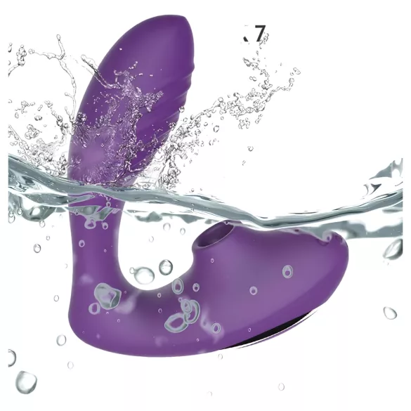 Tracy's Dog 2 - vibratore clitorideo e vaginale 2in1 - silicone viola