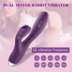   Tracy's Dog Rabbit - vibratore clitorideo impermeabile a batteria (viola)