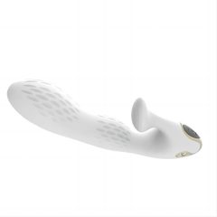   Vibratore flessibile e ricaricabile con stimolatore clitorideo Tracy's Dog VX008 (bianco)