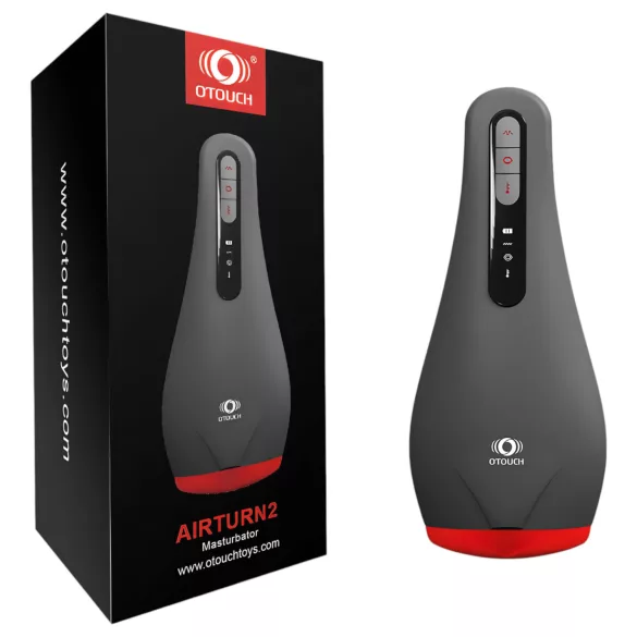 OTOUCH Airturn 2 - masturbatore a succhio ricaricabile - nero