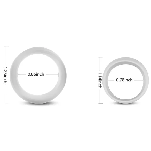 2in1 - Anello fallico addestramento e ritardante - confezione da 2 pezzi