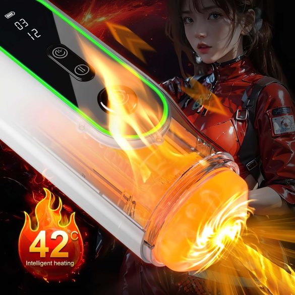 Leopard - masturbatore vibrante su e giù (nero)