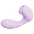 Leopard - vibratore succhiante e vibrante - silicone viola