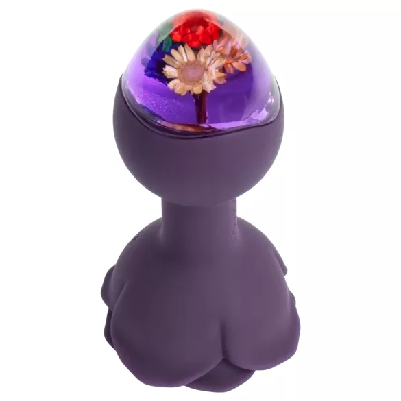 LOVISS Flower - vibratore anale con telecomando (viola)