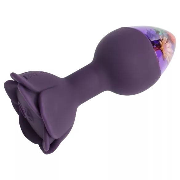 LOVISS Flower - vibratore anale con telecomando (viola)