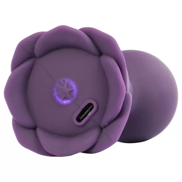 LOVISS Flower - vibratore anale con telecomando (viola)