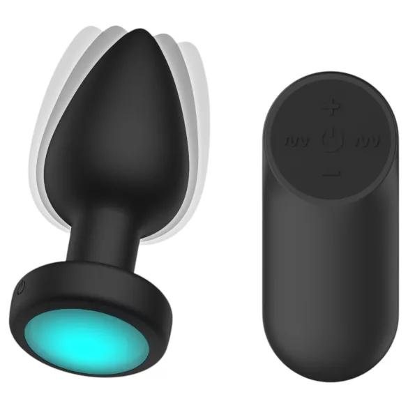 Passion Play - plug anale vibrante a LED - misura M