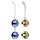 Nalone Yany Love - set gocce di piacere modulabile (blu-oro)