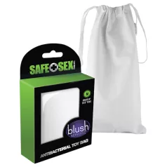Safe Sex - borsa porta sex toy antibatterica - bianco M