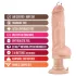 Blush Bad Boy - vibratore con piercing - 33cm - colore naturale