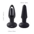 Honey Play Box Snuggy - vibratore anale con lingua - silicone nero
