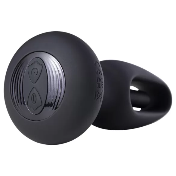 Honey Play Box Snuggy - vibratore anale con lingua - silicone nero