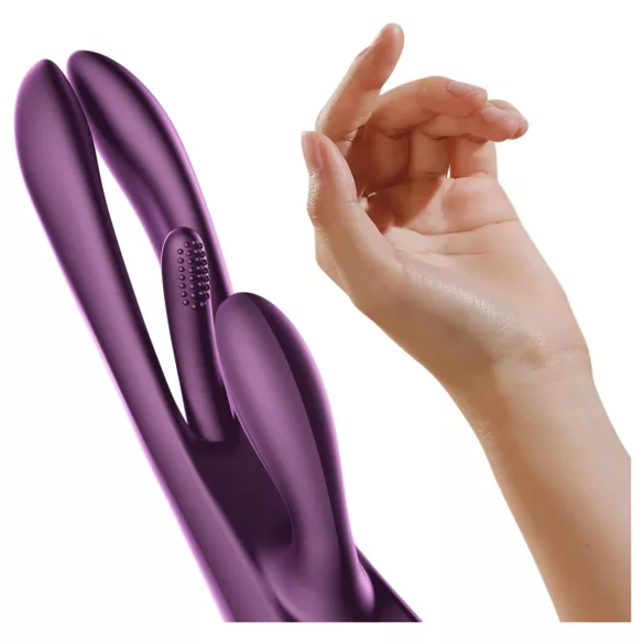 Honey Play Box Terri - vibratore con braccio clitorideo controllato tramite app (viola)
