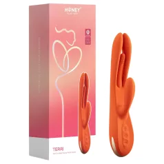   Honey Play Box Terri - Vibratore con braccio clitorideo controllato via app (arancione)