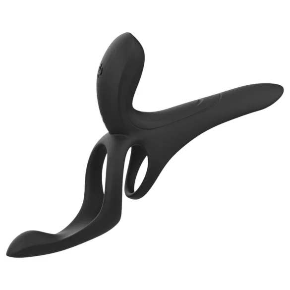 Honey Play Box Pleasure Pivot - anello vibrante intelligente per pene e testicoli (nero)