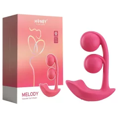   Honey Play Box Melody - vibratore 2in1 smart con perle - silicone rosso