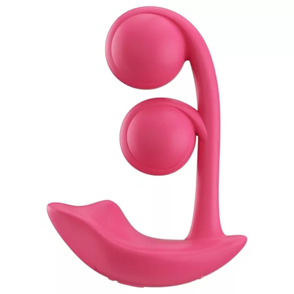 Honey Play Box Melody - vibratore 2in1 smart con perle - silicone rosso