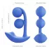 Honey Play Box Melody - vibratore smart 2in1 con perle - silicone blu