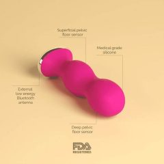   Perifit - Allenatore intelligente di muscolatura profonda con batteria (rosa)