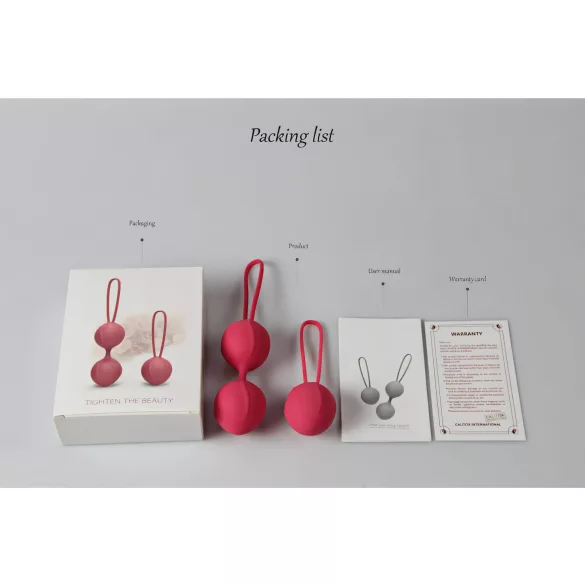 Cotoxo Cherry - set di palline vaginali 2 pezzi - rosso