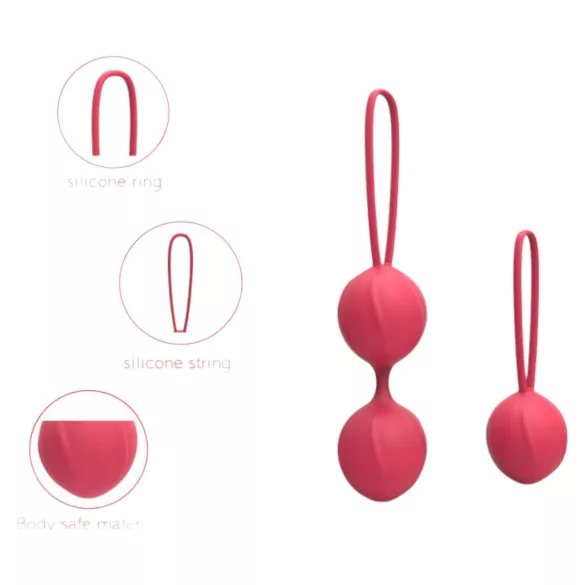 Cotoxo Cherry - set di palline vaginali 2 pezzi - rosso