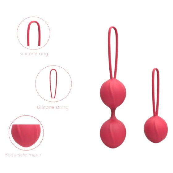 Cotoxo Cherry - Set di palline per gechi da 2 pezzi (rosso)