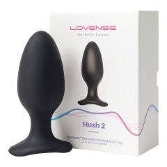   LOVENSE Hush 2 L - vibratore anale ricaricabile di piccole dimensioni (57 mm) - nero