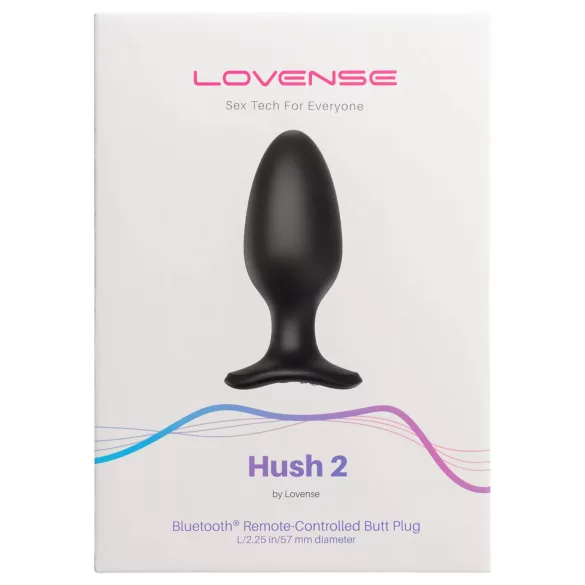 Lovense - vibratore anale piccolo ricaricabile Hush 2 L 57mm - nero