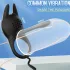 AlvUp - anello fallico vibrante con stimolatore clitorideo - nero