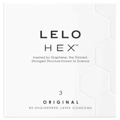   LELO Hex Original - preservativi sottili lattice naturale - 3 pezzi