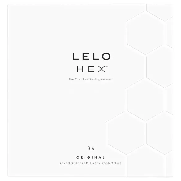 LELO Hex Original - preservativi di lusso - lattice - 36 pezzi