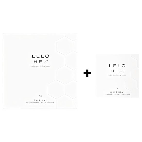 LELO Hex Original - confezione di preservativi di lusso (36+3 pezzi)