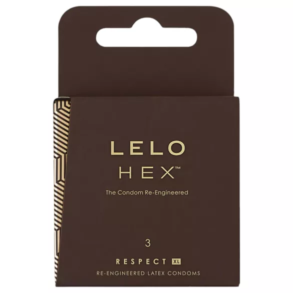 LELO Hex Respect XL - preservativo extra grande - conf. 3 pezzi