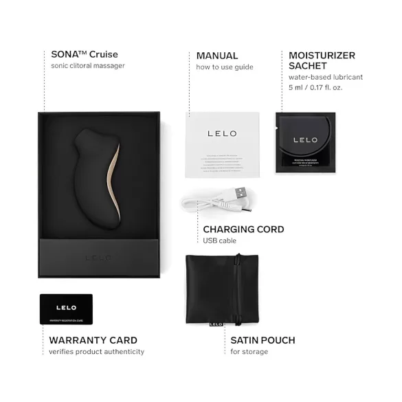 LELO Sona Cruise - stimolatore clitorideo onde sonore - nero