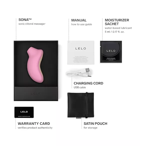 LELO Sona - stimolatore clitorideo onde sonore - silicone rosa
