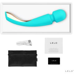   LELO Smart Wand 2 - grande - vibratore massaggiante ricaricabile (turchese)