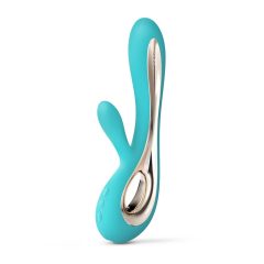   LELO Soraya 2 - Vibratore ricaricabile, impermeabile con stimolatore per clitoride (turchese)