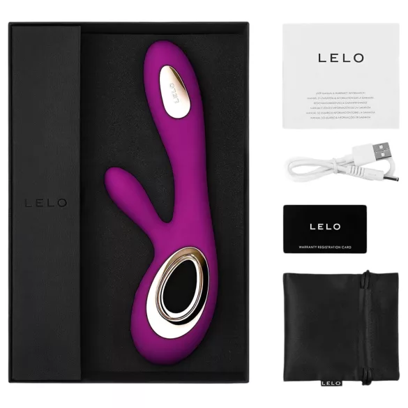 LELO Soraya Wave - vibratore rabbit ricaricabile con movimento su e giù - viola