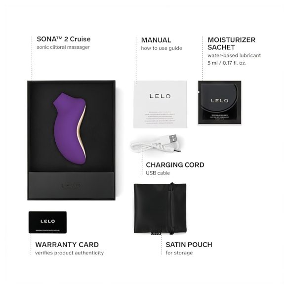 LELO - succhiaclitoride onde sonore - silicone viola