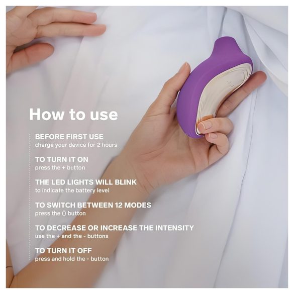 LELO - succhiaclitoride onde sonore - silicone viola