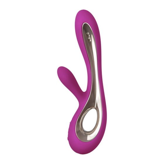 LELO Soraya 2 - Vibratore ricaricabile e impermeabile con stimolatore clitorideo (viola)
