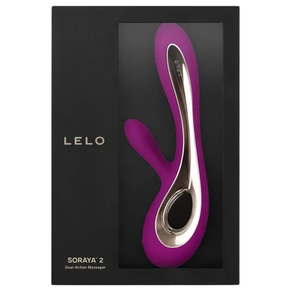 LELO Soraya 2 - vibratore con doppia stimolazione impermeabile - silicone viola