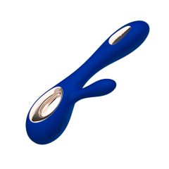  Vibratore LELO Soraya Wave - ricaricabile con stimolatore clitorideo e funzione oscillante (blu)