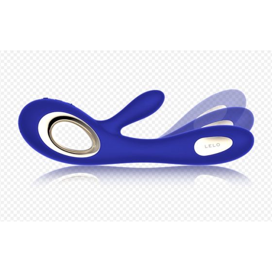 Vibratore LELO Soraya Wave - ricaricabile con stimolatore clitorideo e funzione oscillante (blu)
